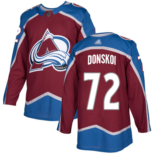 Adidas Colorado Avalanche 72 Joonas Donskoi Burgundy Home Authentic Stitched Youth NHL Jersey